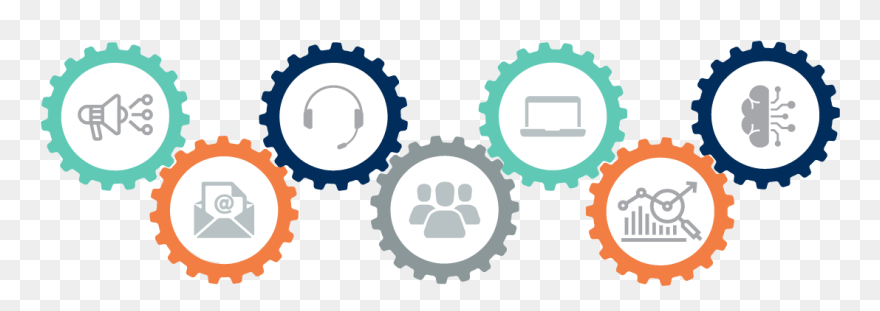 3d Red Colored Gears Without Watermark Clipart