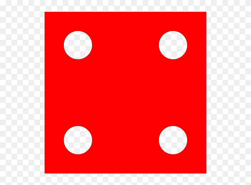 Red Die 4 Png Clip Art - Circle Transparent Png