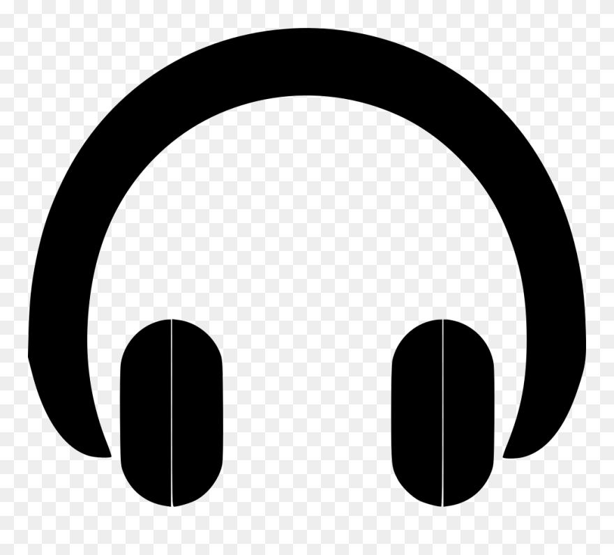 Headphones - Circle Clipart