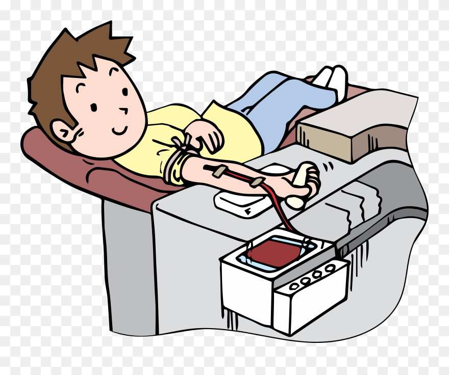 Blood Clipart Blood Donation, Blood Blood Donation - Cartoon Clip Art Blood Donation - Png Download