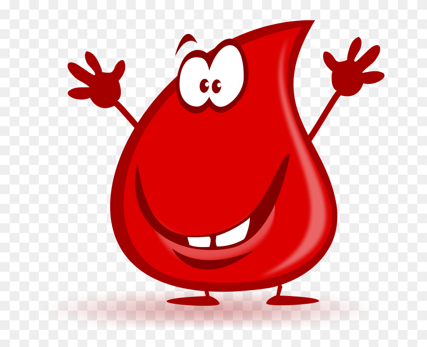 Blood Clipart Clip Art - Red Blood Cell Character - Png Download