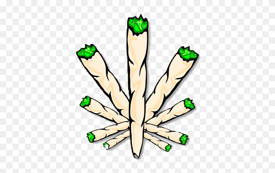 Joint Cannabis Smoking Drawing - Drawing Of A Blunt Clipart