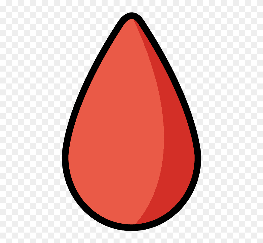 Drop Of Blood Emoji Clipart - Png Download