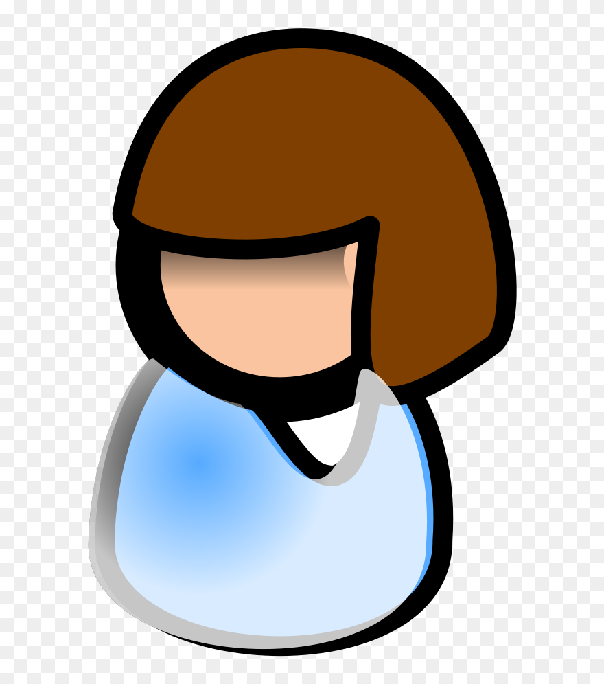 Brunette Svg Clip Arts - Png Download