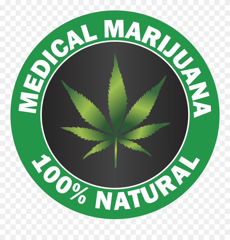 Free Clipart Of A Cannabis Leaf - Png Download