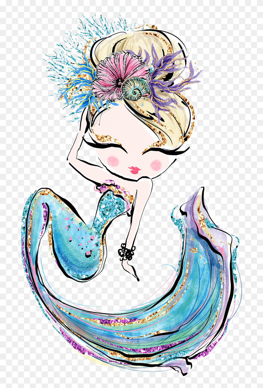 Adeline Mermaid Clipart