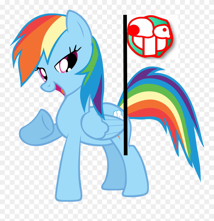 Rainbow Dash Cocky Clipart