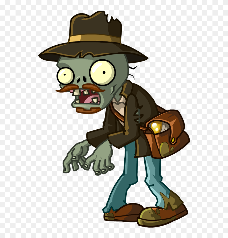 Zombie Traveller - Plants Vs Zombies Relic Hunter Zombie Clipart