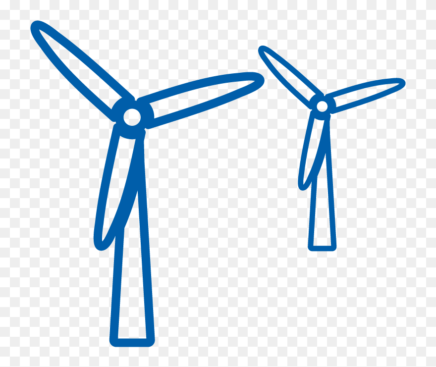Wind Farms - Free Icons Wind Turbine Clipart