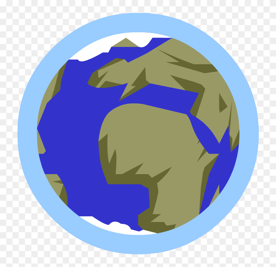 Earth With Atmosphere Cartoon Clipart