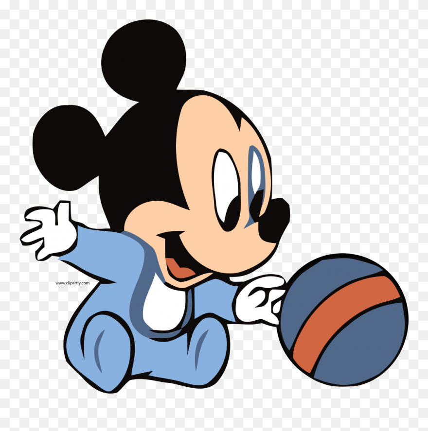 Baby Mickey And Ball Clipart Png - Mickey Mouse Bayi Png Transparent Png
