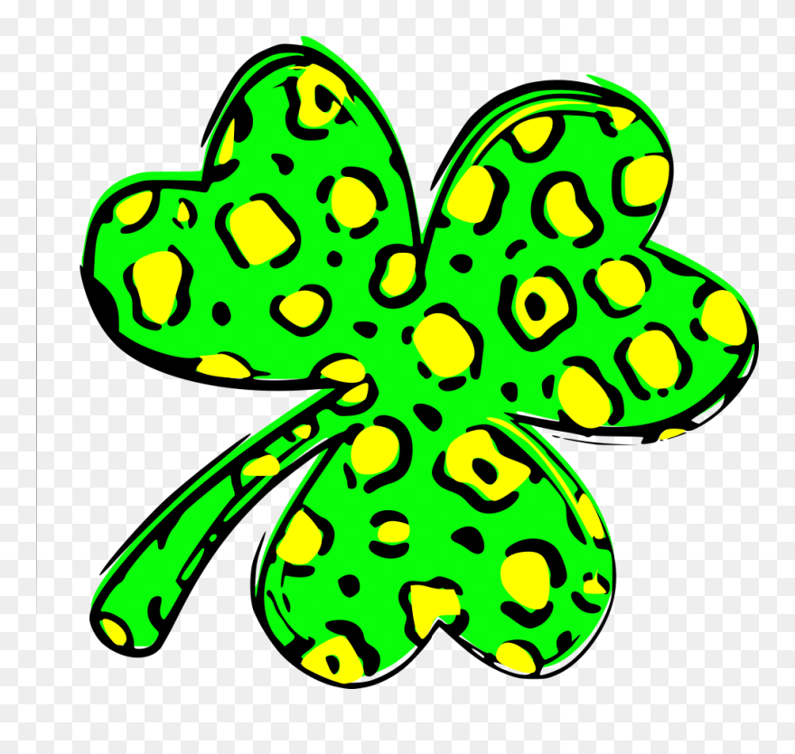 Leopard Shamrock Clipart