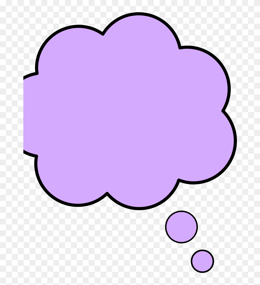 Thought Bubble Purpl Svg Clip Arts - Thought Bubble Purple Clipart - Png Download