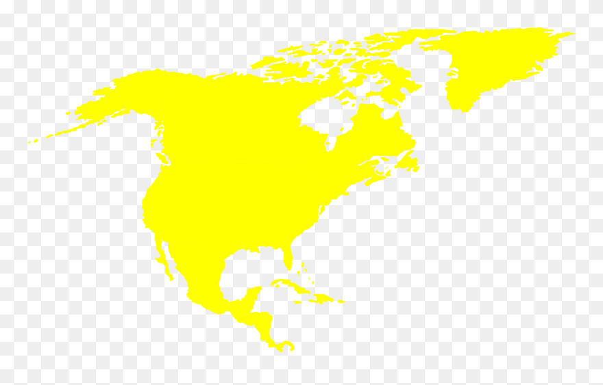 North America Continent Clipart - Png Download