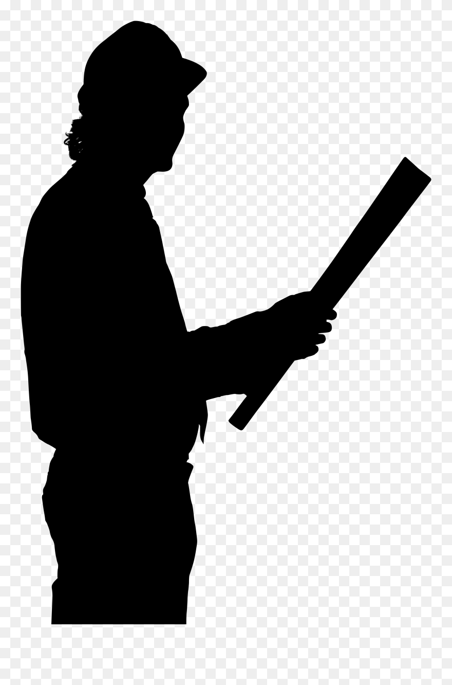 Human Behavior Male Silhouette Line - Silhouette Clipart