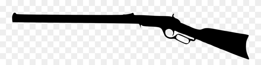 Hunting Shooting Gun - Rifle Black And White Clipart - Png Download
