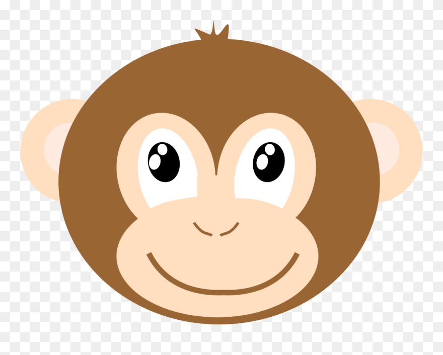 Clip Art Drawing Snout Monkey Gorilla - Monkey Cartoon Images Face - Png Download