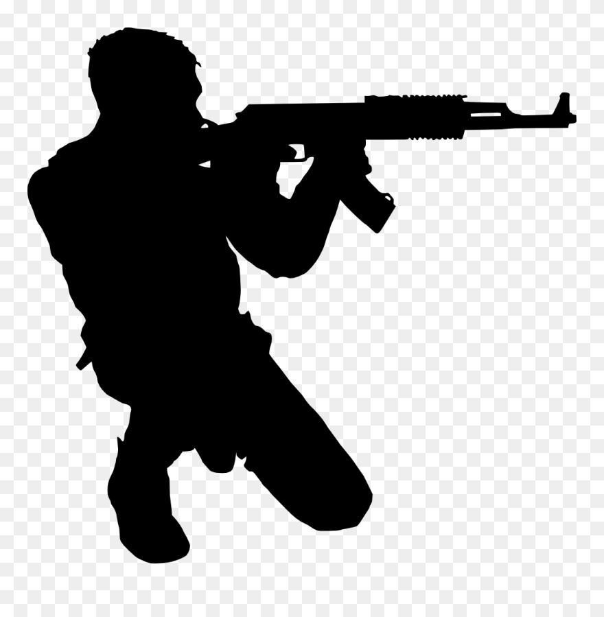 10 Soldier Silhouette - Soldier Silhouette Png Clipart