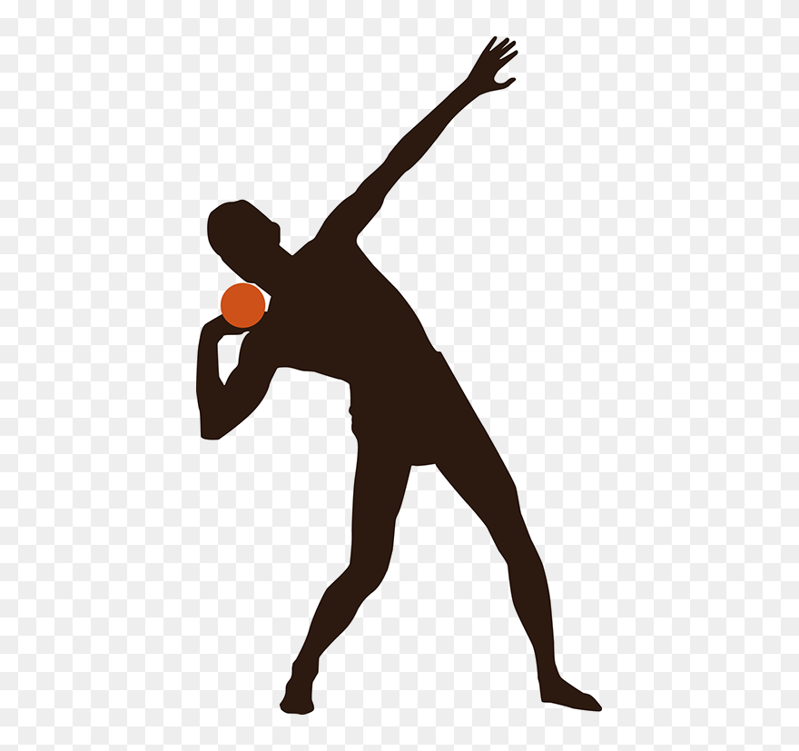 Home - Shot Put Silhouette Png Clipart
