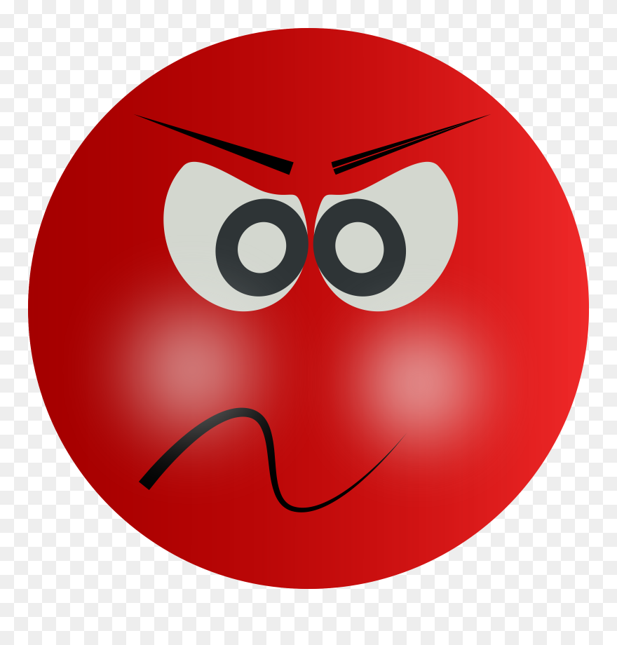Smiley Anger Face Clip Art - Angry Face Clipart Png Transparent Png