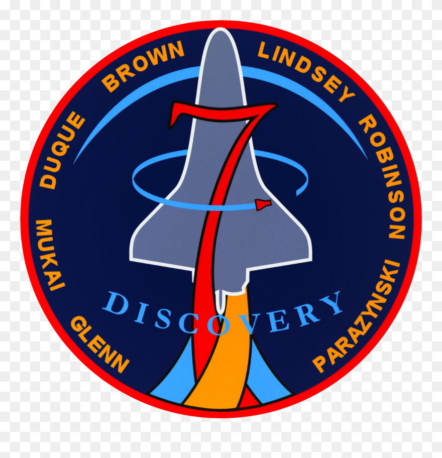 Clipart Rocket Plume - Sts 95 Patch - Png Download