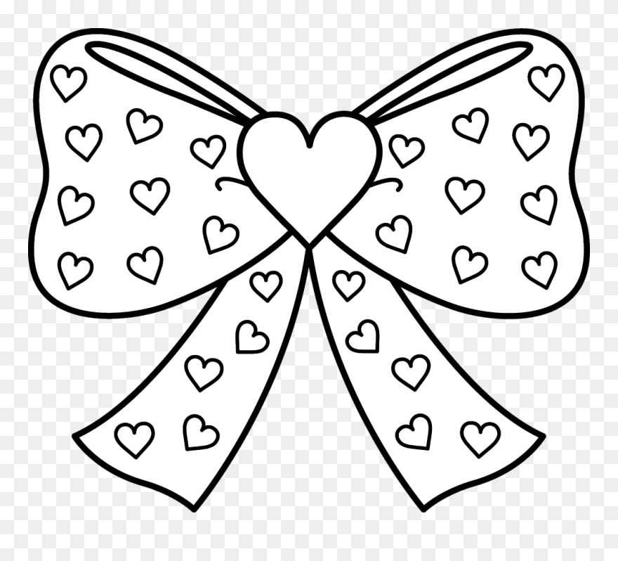 Arrow Coloring Book Drawing - Jojo Bow Coloring Pages Clipart