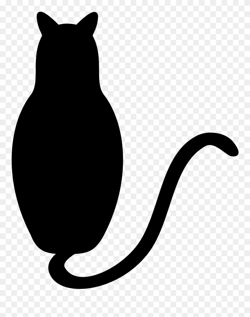 Black Cat Tail Png Clipart