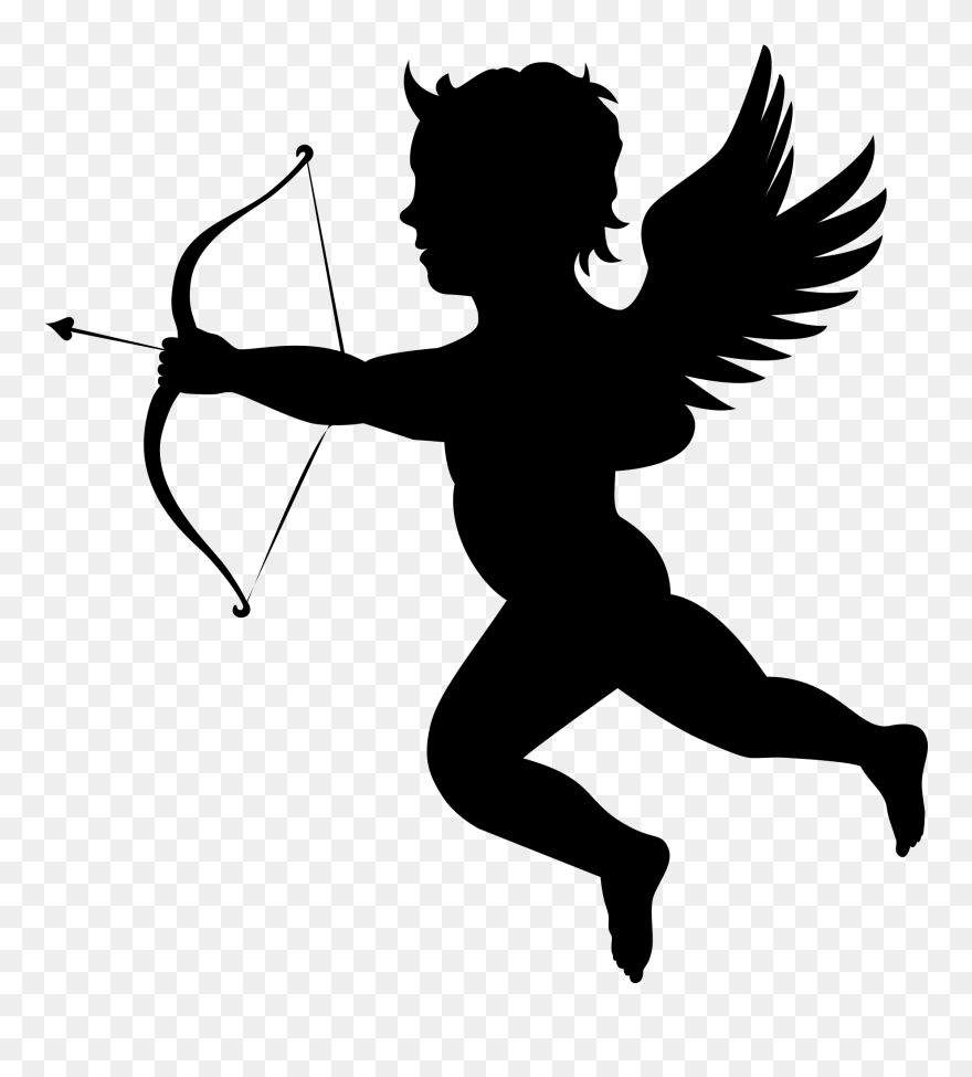 Cupid Arrow Valentines Day Illustration - Transparent Cupid Png Clipart