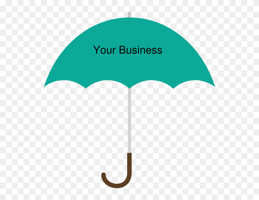 Clip Art At Clker - Turquoise Umbrella - Png Download