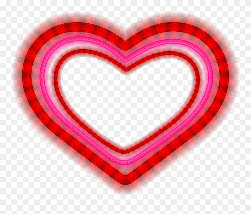 Summer Heart Clipart Banner Transparent Stock Shining - Valentine Frame Heart Png Transparent