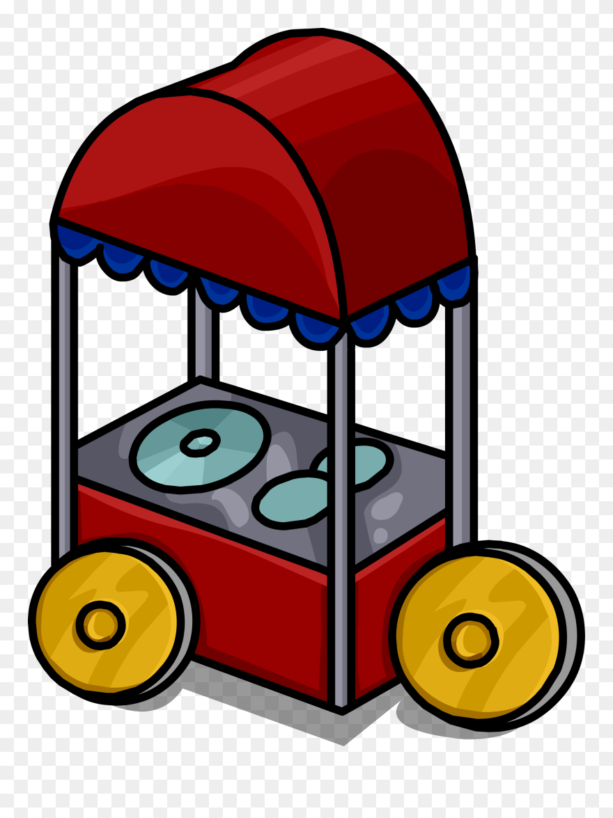 Snack Stand - Transparent Food Stands Cartoon Clipart