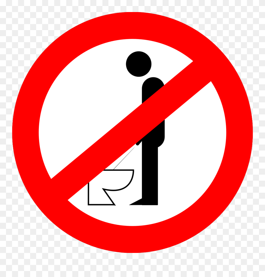 Urinating While Standing Is Forbidden Svg Clip Arts - Warren Street Tube Station - Png Download