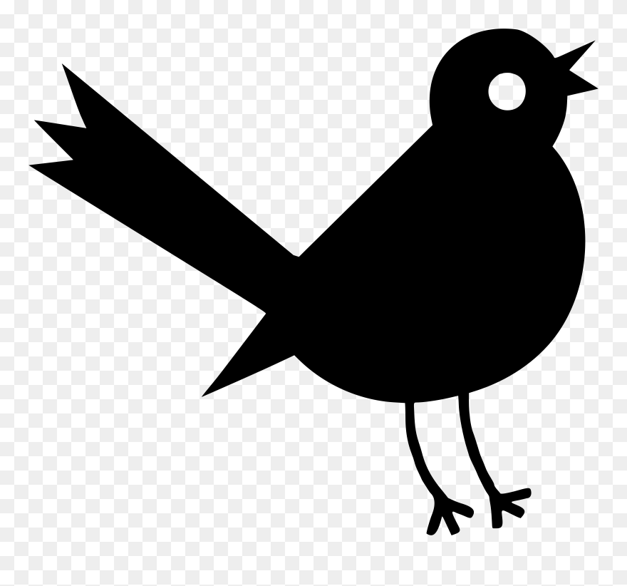 Clipart Bird Tail - Birds Silouettes Clip Art - Png Download