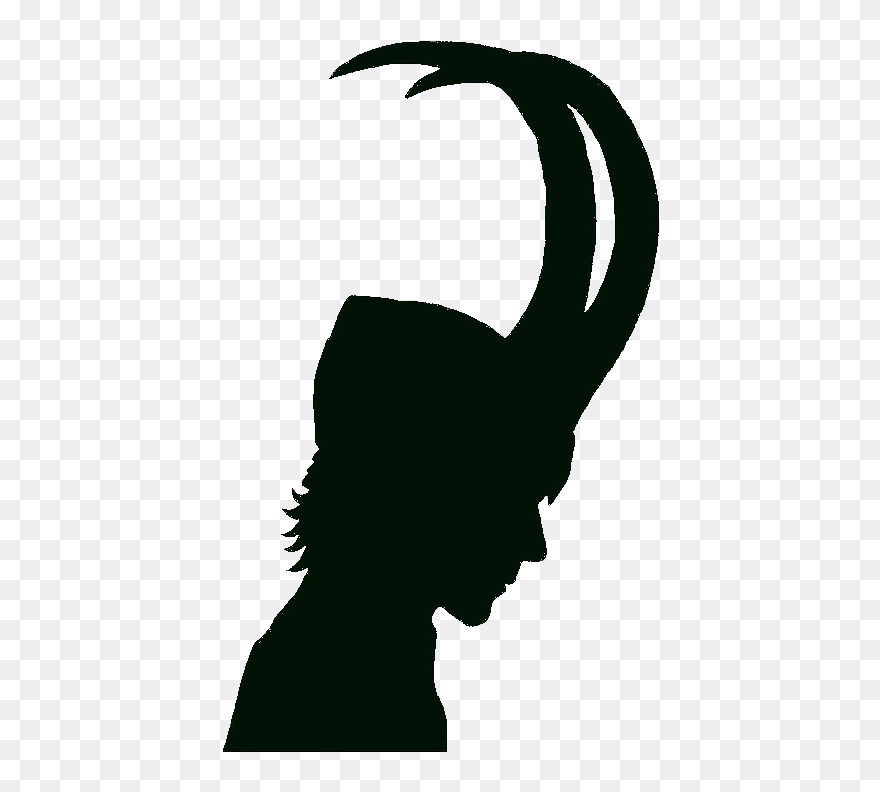 Loki Thor Clint Barton Silhouette - Loki Laufeyson Headers Clipart