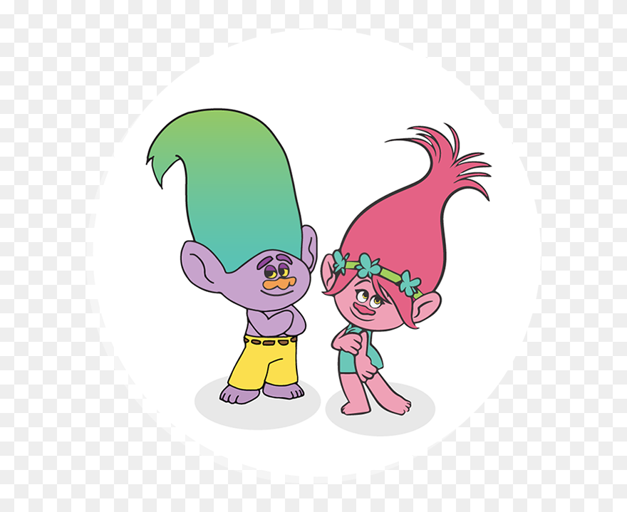 Princess Poppy Clip Art , Png Download - Trolls Poppy Cartoon Head Transparent Png