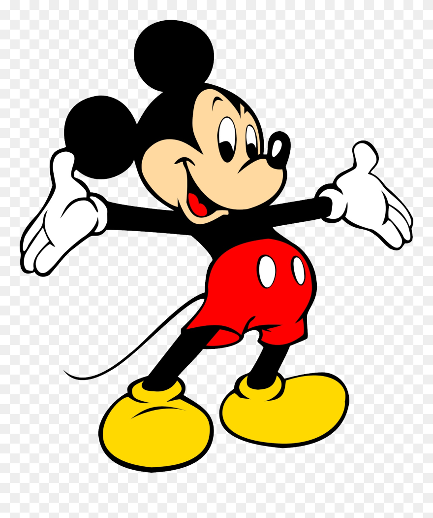 Mickey Mouse Cartoon Clip Art - Mickey Mouse Trace - Png Download