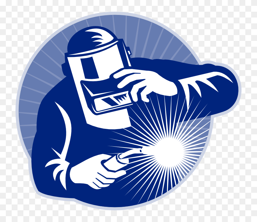 Welder Silhouette Clipart Jpg Black And White Welding - Welding Clipart Transparent - Png Download