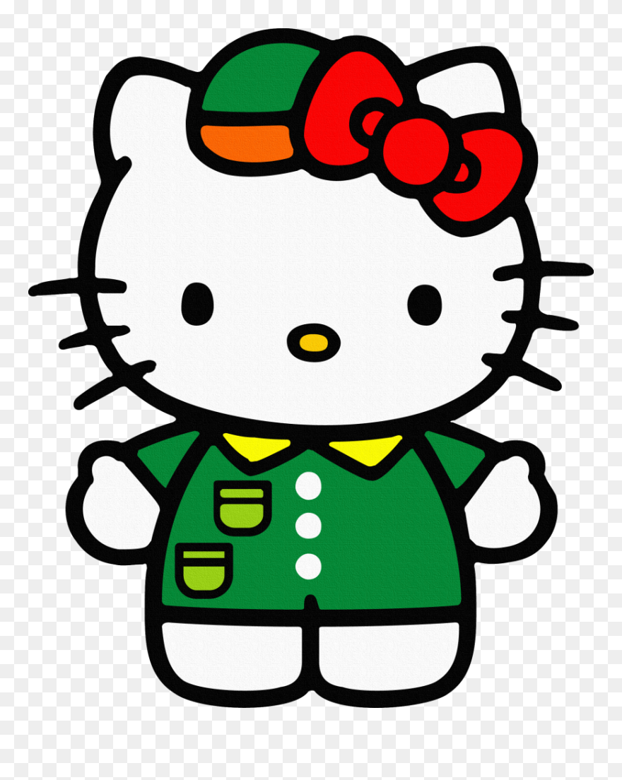 Hello Kitty Green Png Clipart