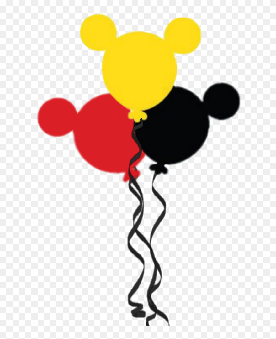 Disney Balloons Clipart - Clip Art Mickey Mouse Balloons - Png Download