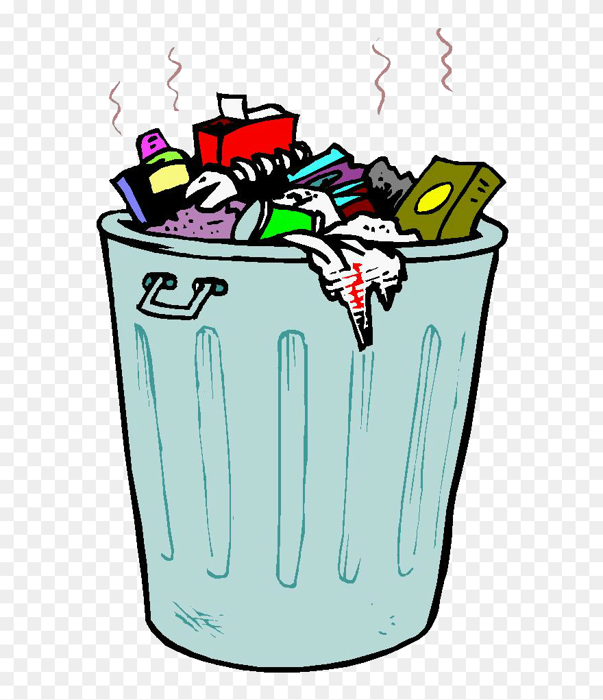 Clip Art Rubbish Bins & Waste Paper Baskets Openclipart - Garbage Clipart - Png Download