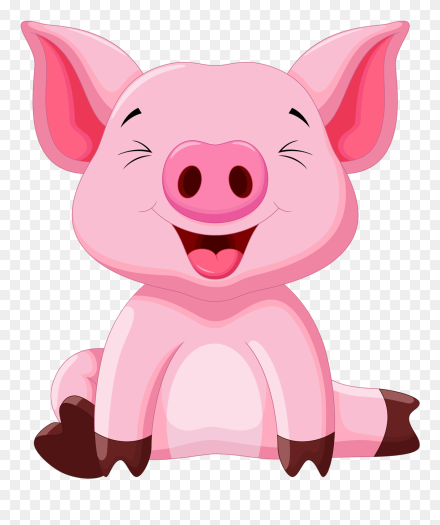 Cute Pig Clip Art - Png Download