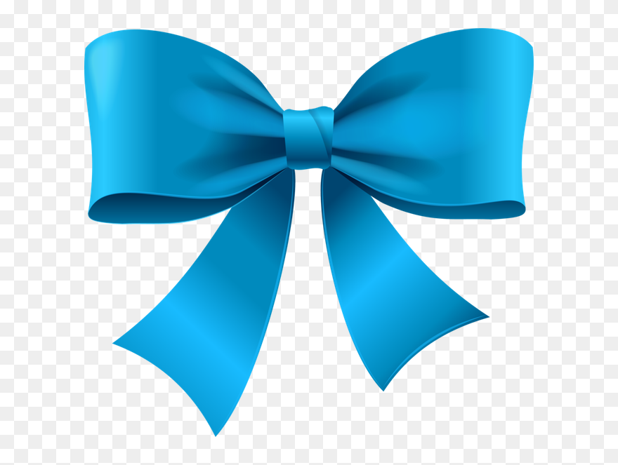 Blue Bow Clipart - Png Download