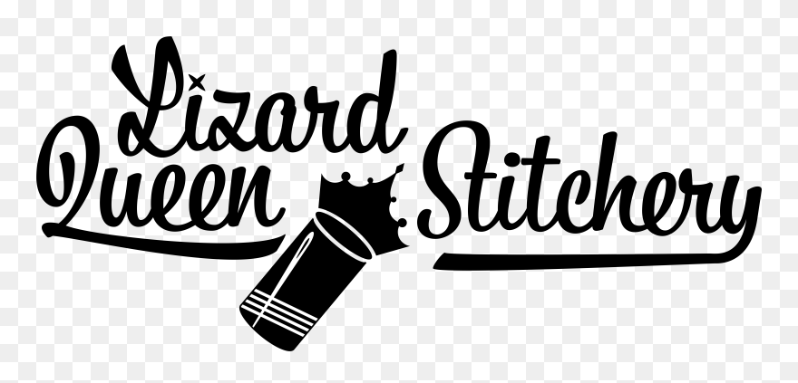 Lizard Queen Stitchery - Calligraphy Clipart