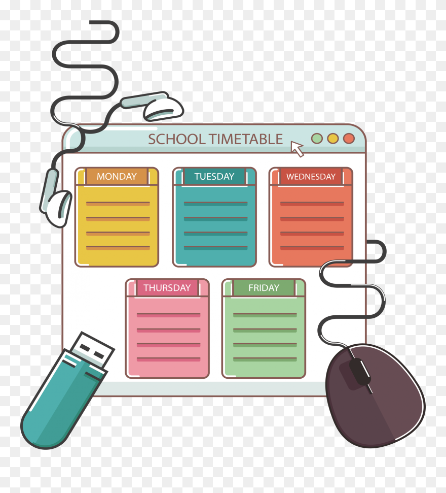 Thumb Image - School Schedule Clipart Transparent - Png Download