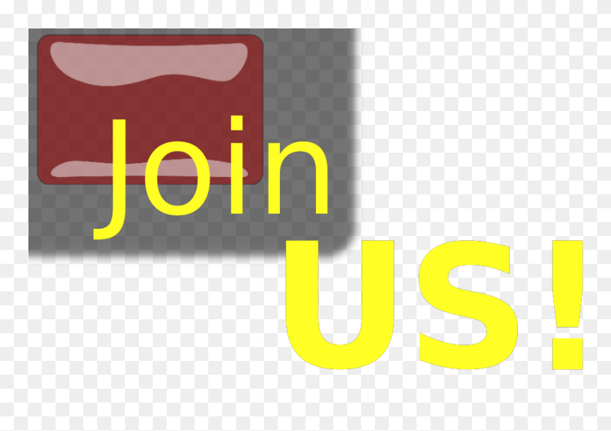 Red Rectangle Join Us Button Svg Clip Arts - Smile - Png Download