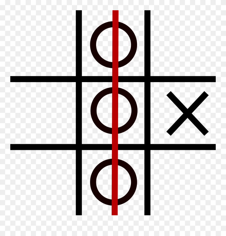 Winning Tic Tac Toe Pattern Clipart