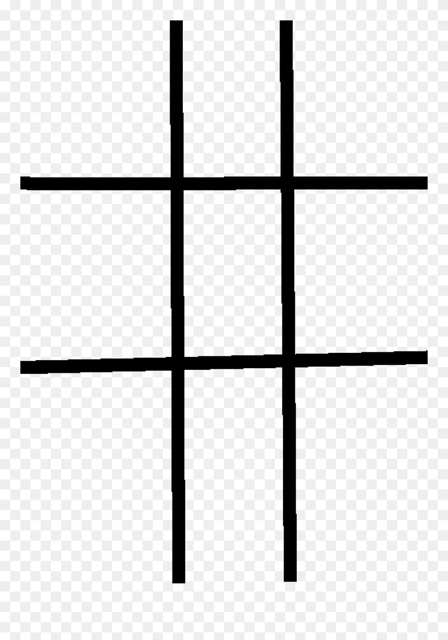 Tic Tac Toe Board - Symmetry Clipart