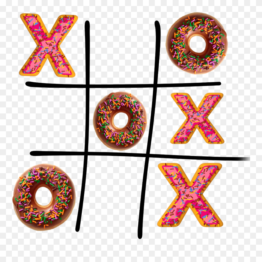 #donuts #tictactoe #freetoedit - Circle Clipart