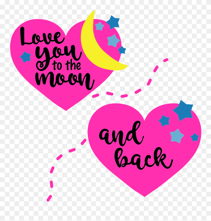 Loveyoutothemoonandback - Heart Clipart