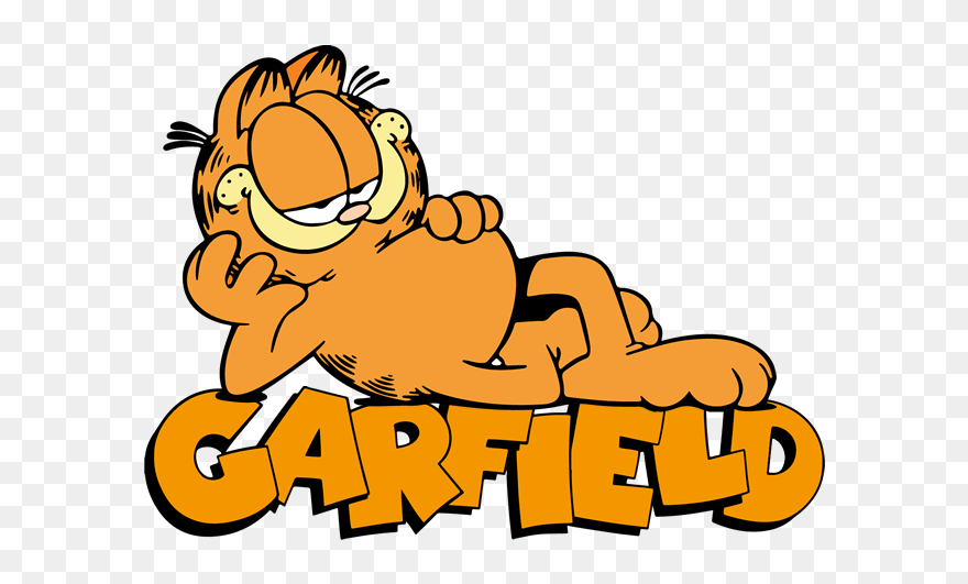 Garfield On Back Clipart